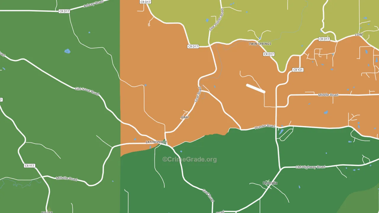 Graf, IA Map of Assault Rates