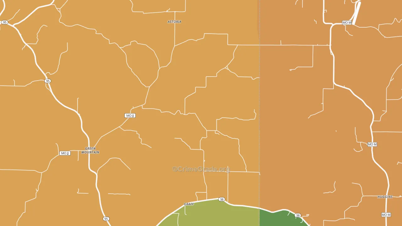 Graff, MO Map of Assault Rates