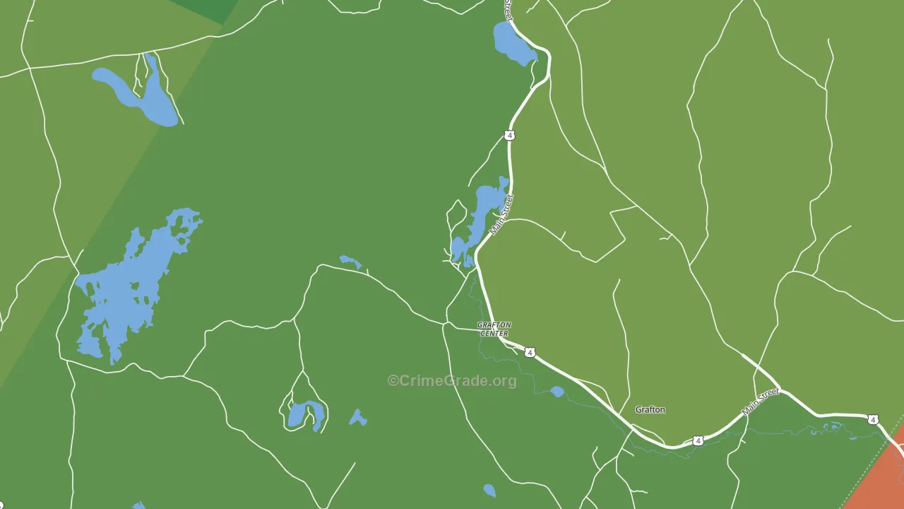 Grafton Center, NH Map of Assault Rates