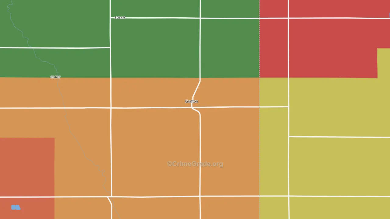 Grafton, IA Map of Assault Rates