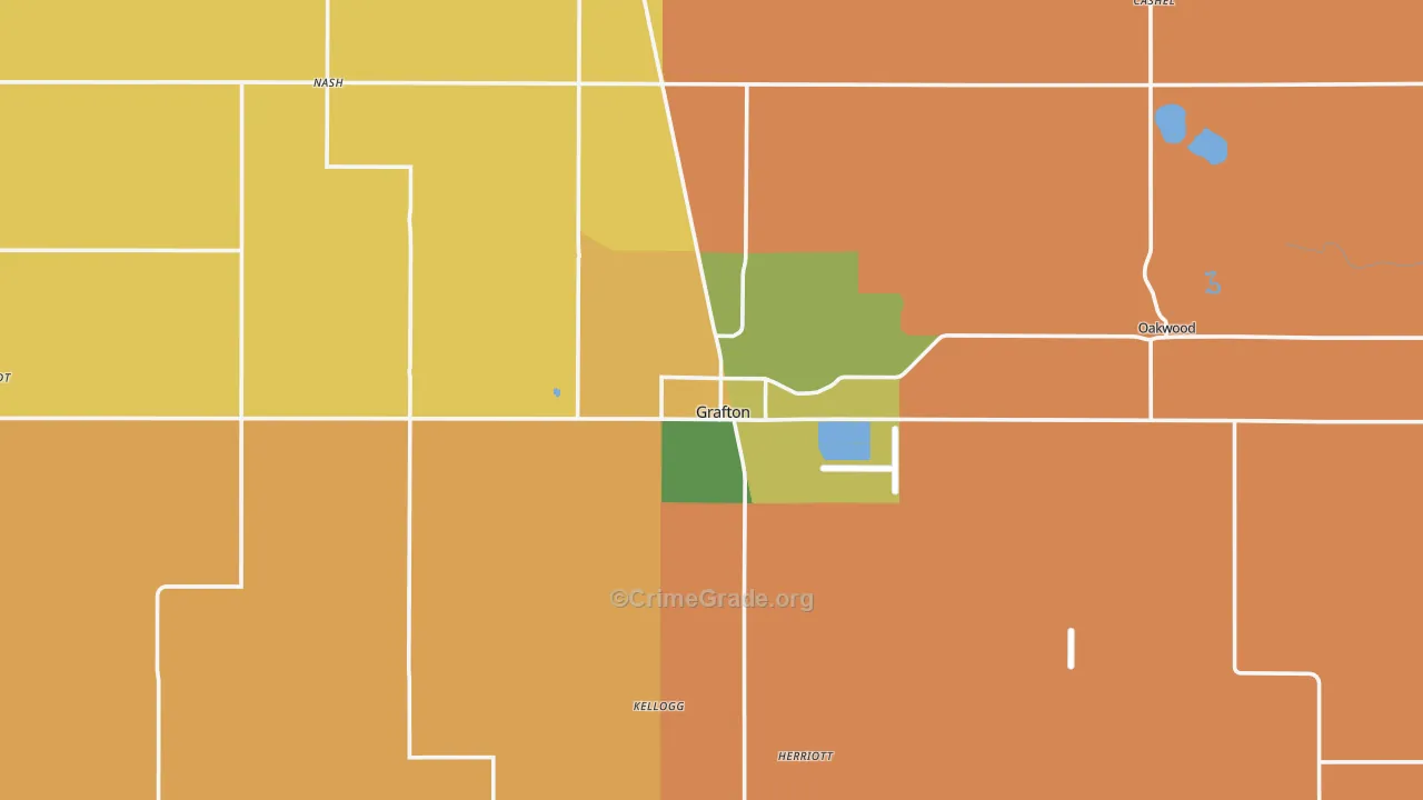 Grafton, ND Map of Assault Rates