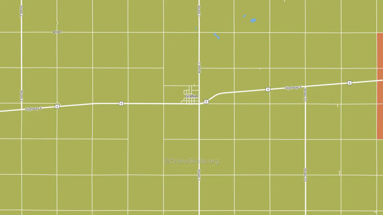 Grafton, NE Map of Assault Rates