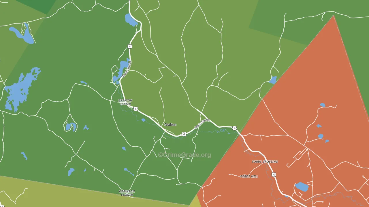 Grafton, NH Map of Assault Rates