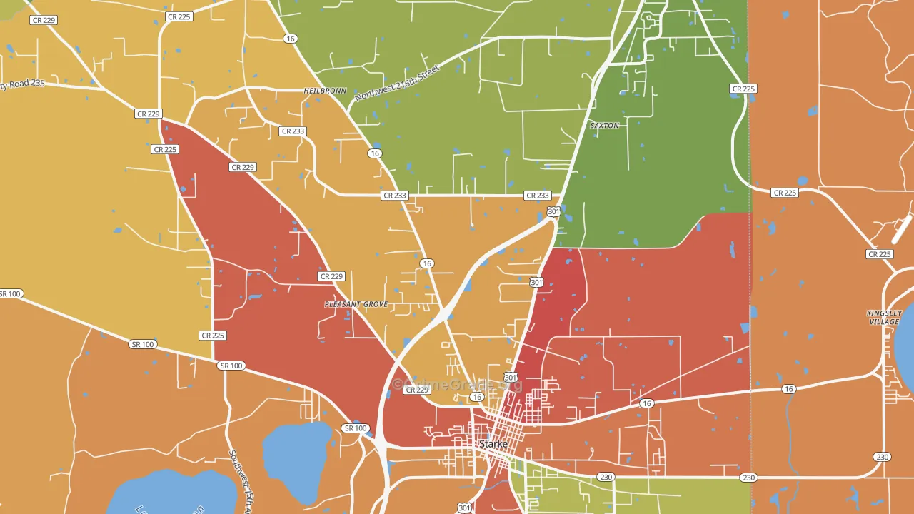 Graham, FL Map of Assault Rates