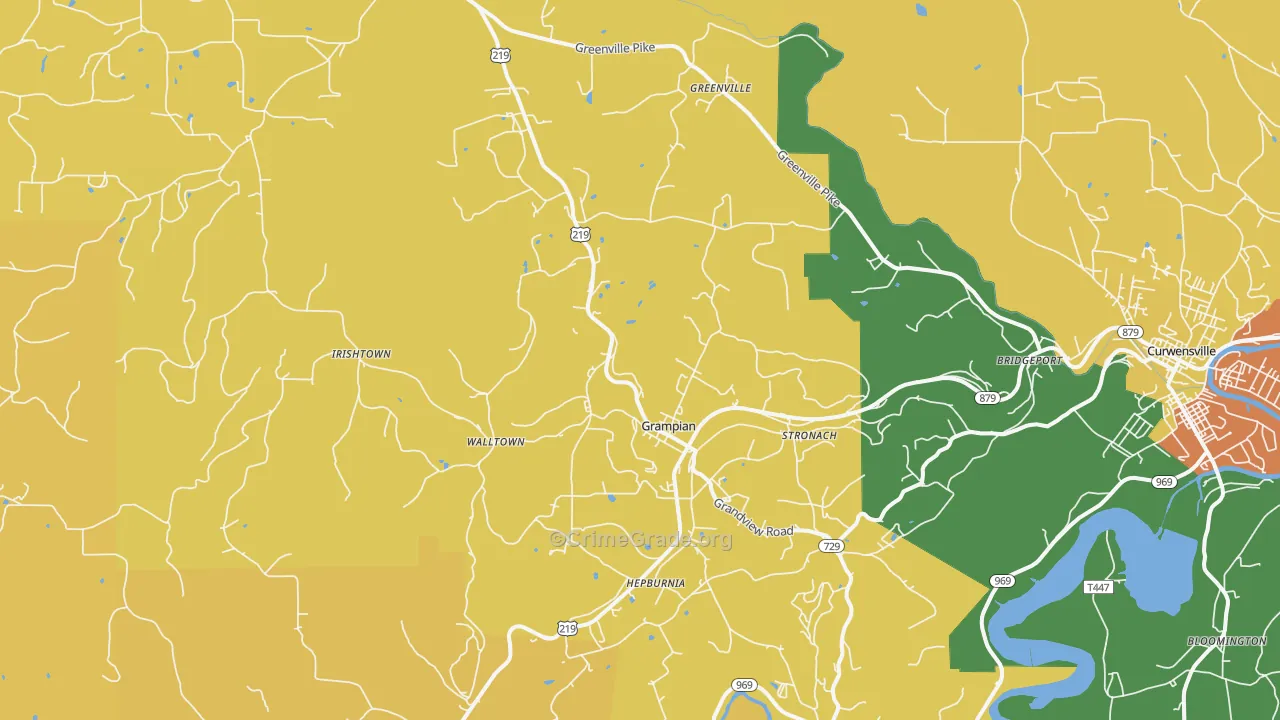 Grampian, PA Map of Assault Rates