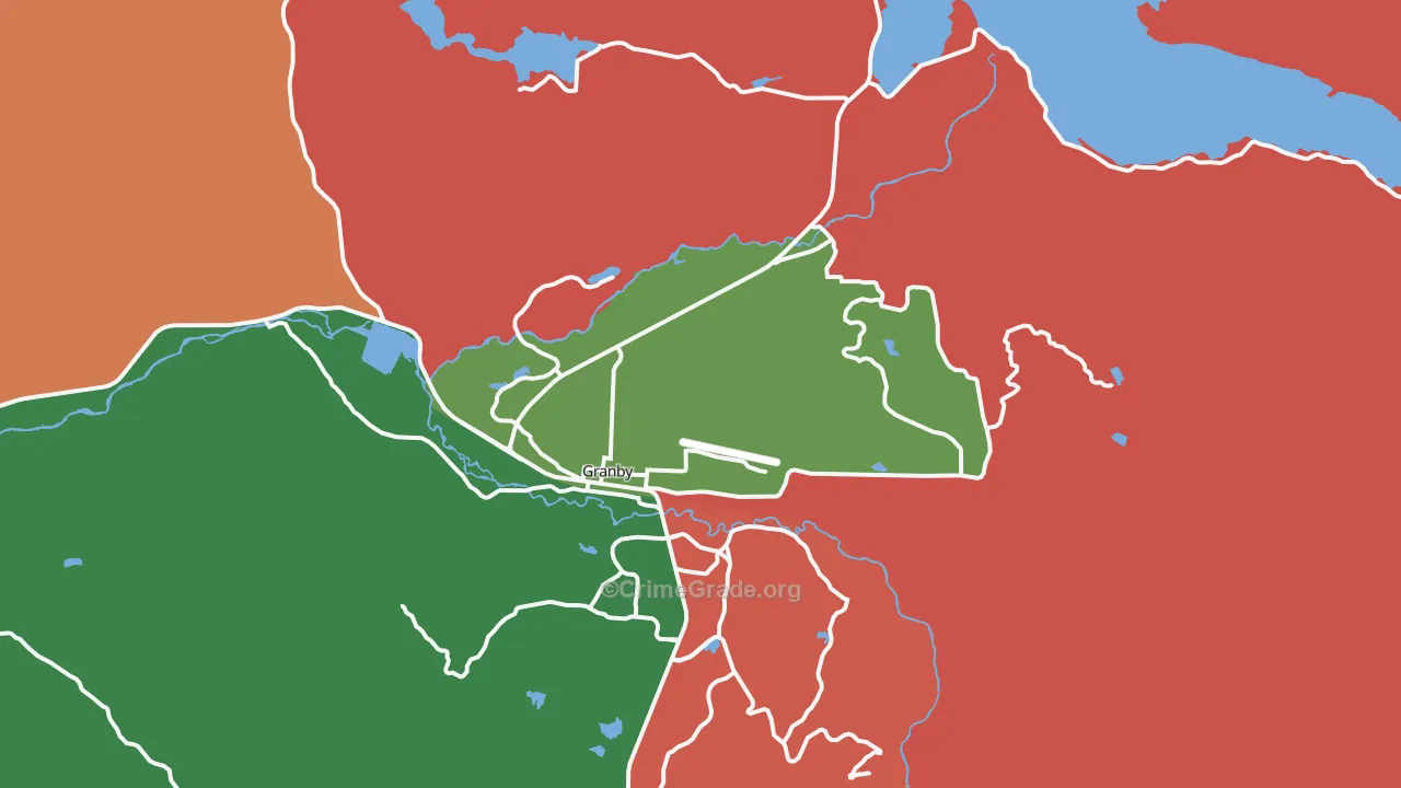 Granby, CO Map of Assault Rates