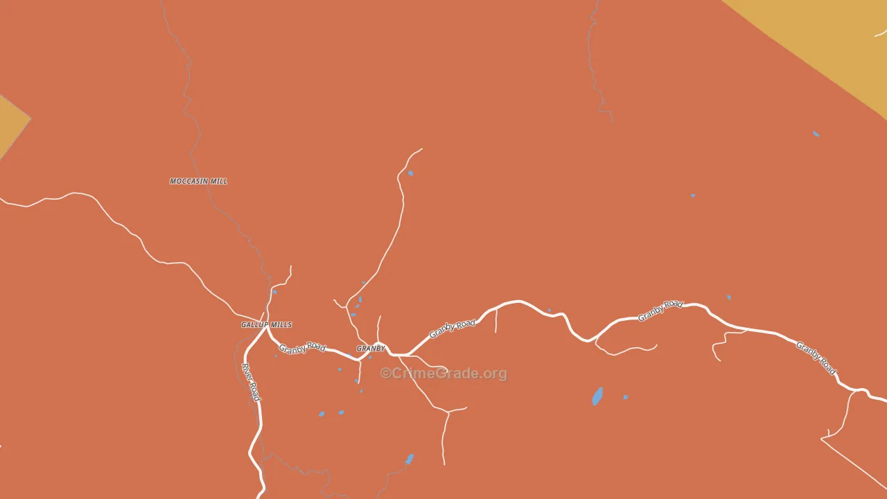 Granby, VT Map of Assault Rates