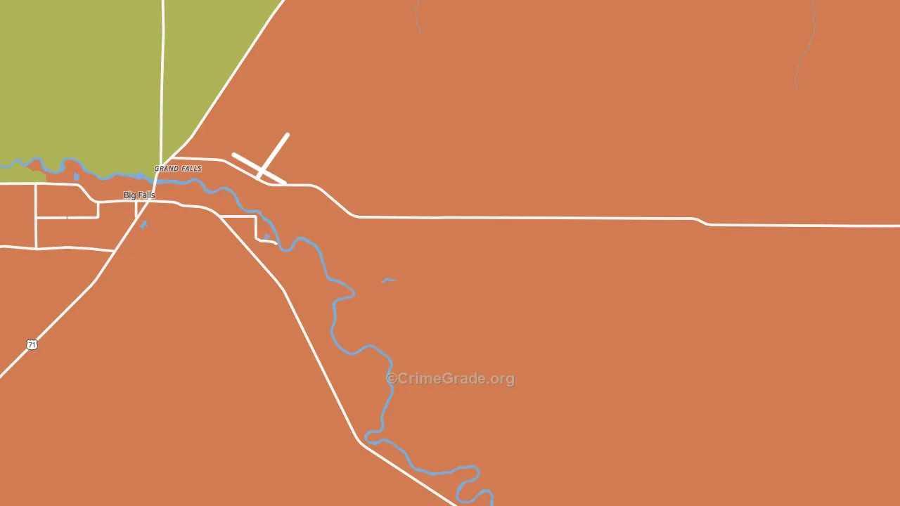Grand Falls, MN Map of Assault Rates