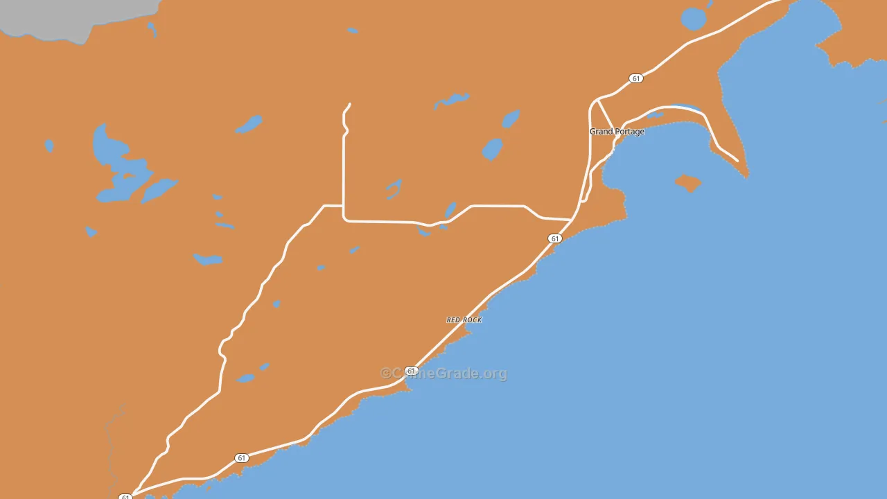 Grand Portage, MN Map of Assault Rates