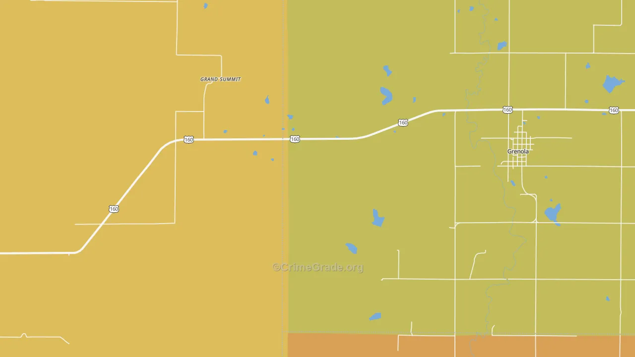Grand Summit, KS Map of Assault Rates