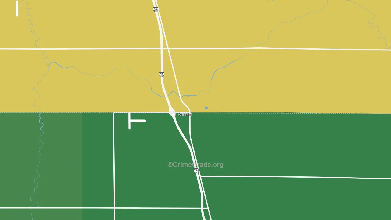 Grandin, ND Map of Assault Rates