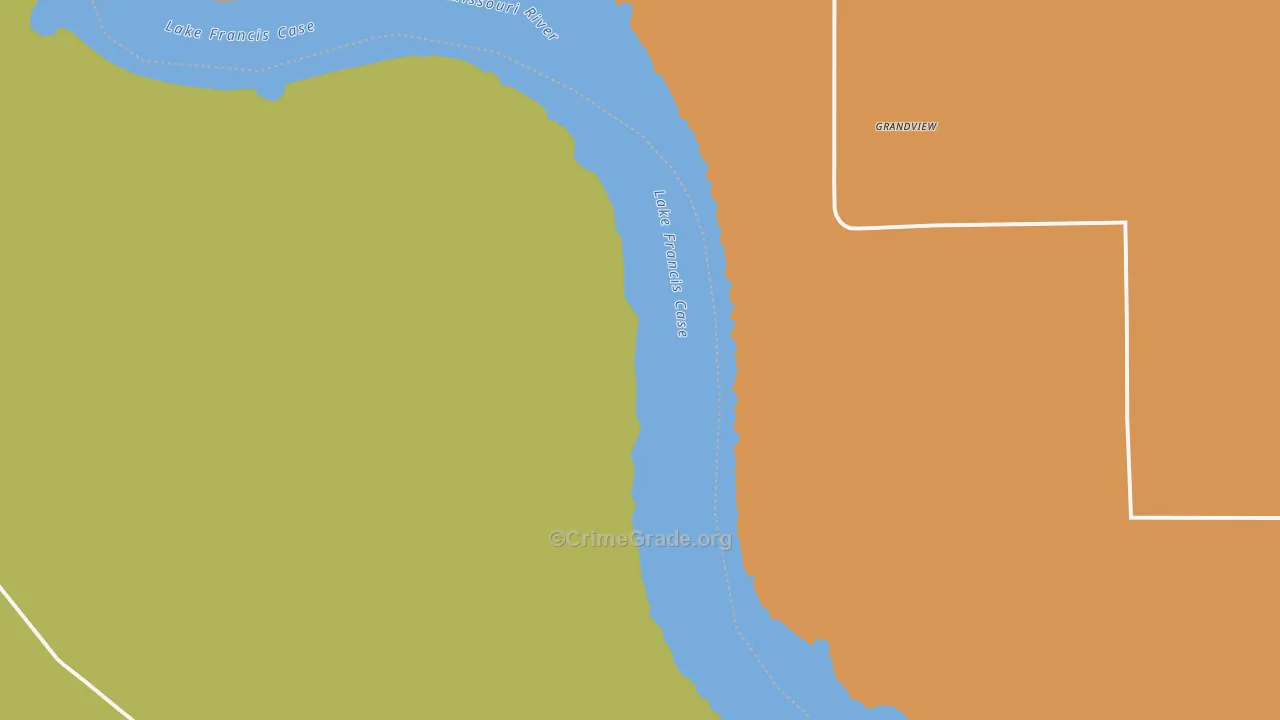 Grandview, SD Map of Assault Rates
