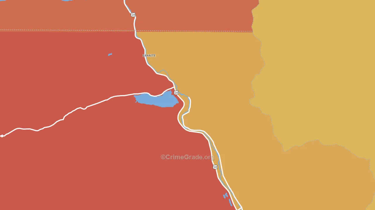 Granite, CO Map of Assault Rates