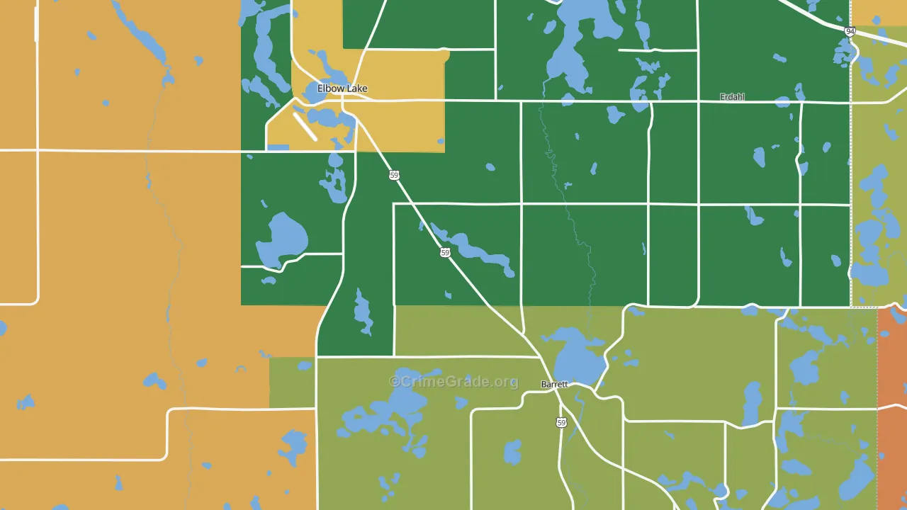 Grant County, MN Map of Assault Rates