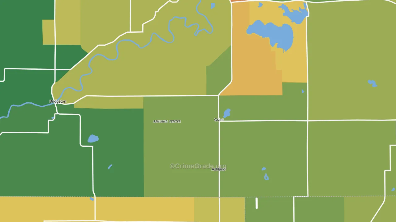 Grant, MI Map of Assault Rates