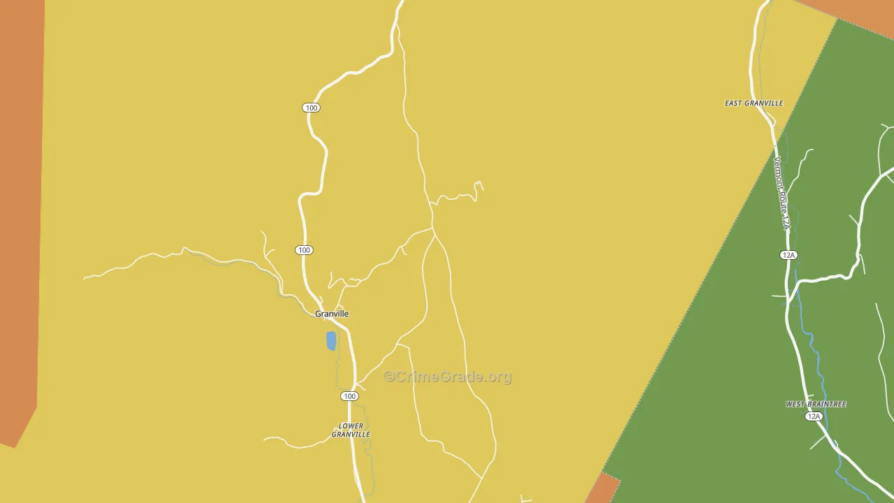 Granville, VT Map of Assault Rates