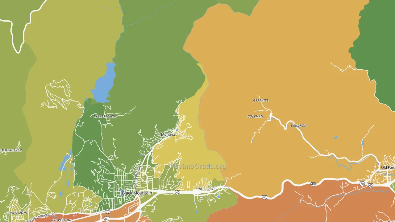 Graphite, NC Map of Assault Rates