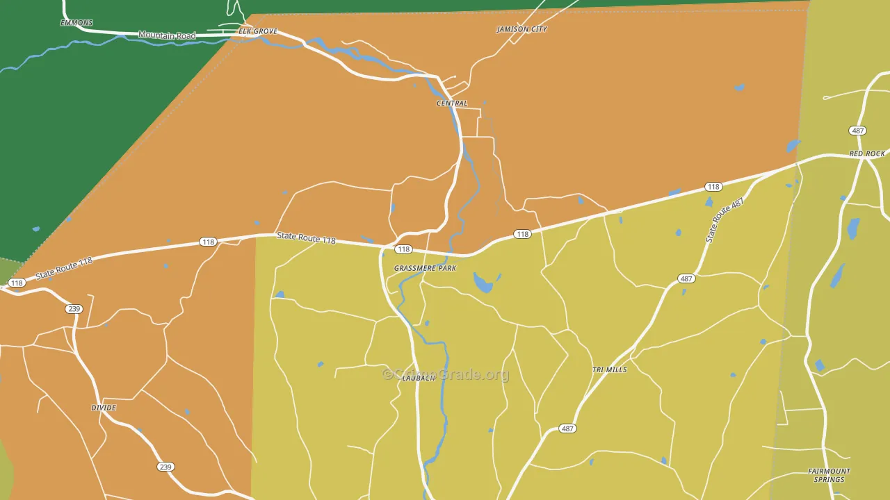 Grassmere Park, PA Map of Assault Rates