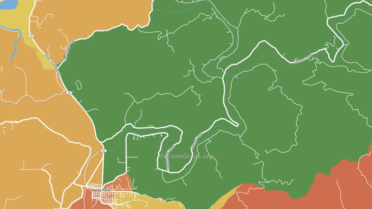 Gravelford, OR Map of Assault Rates