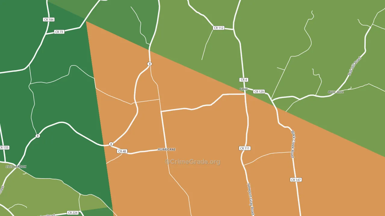 Gray, NY Map of Assault Rates
