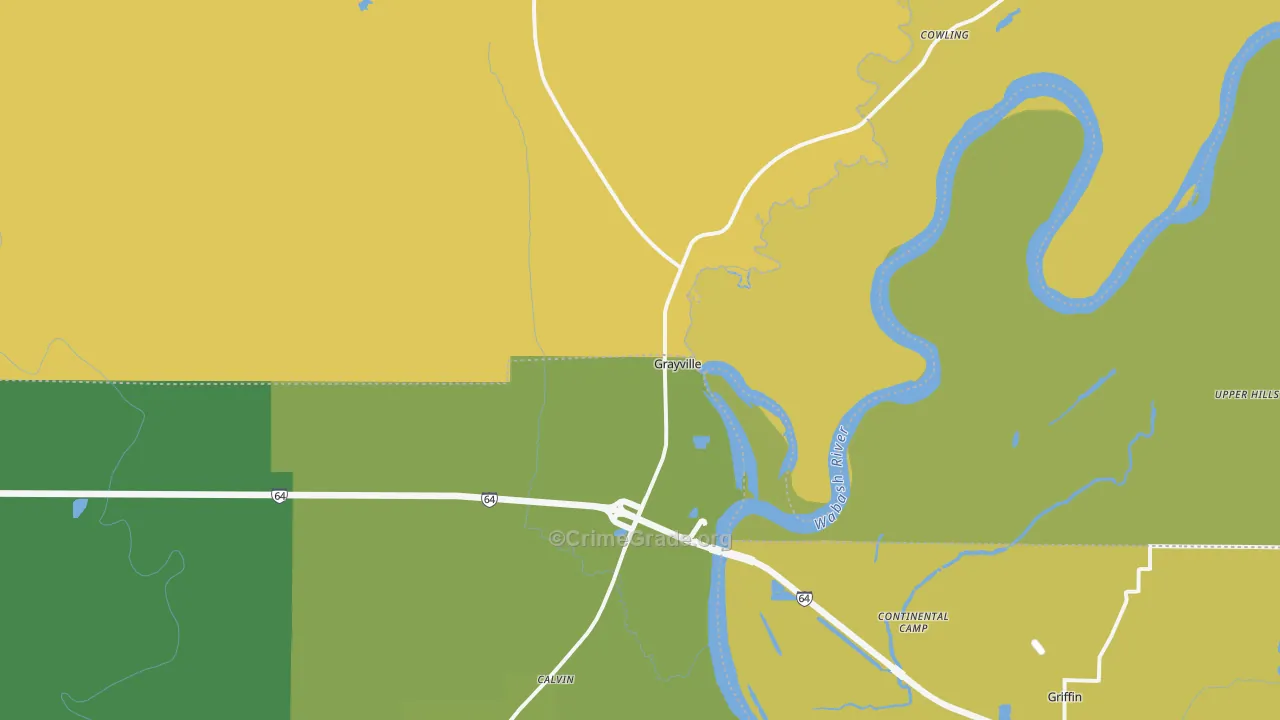 Grayville, IL Map of Assault Rates