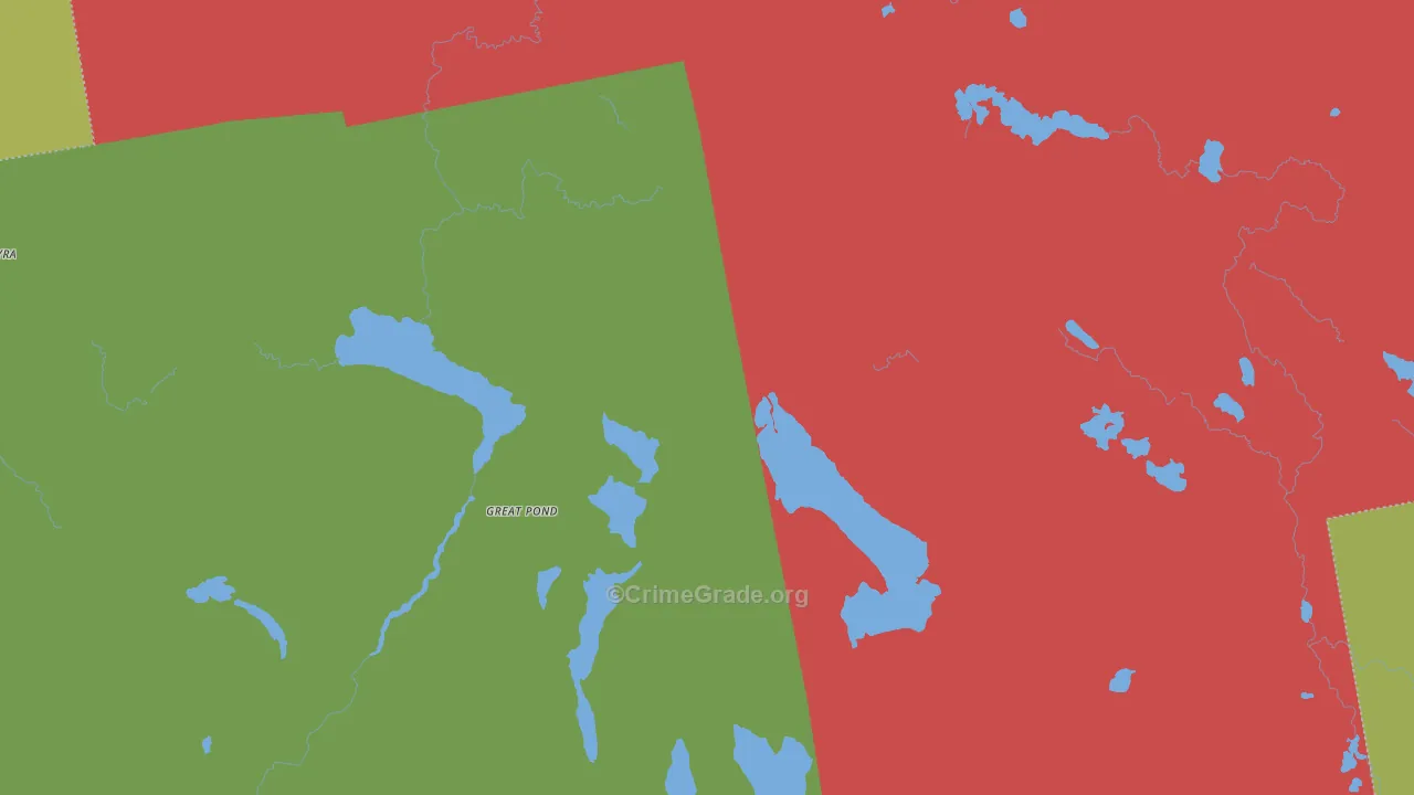 Great Pond, ME Map of Assault Rates