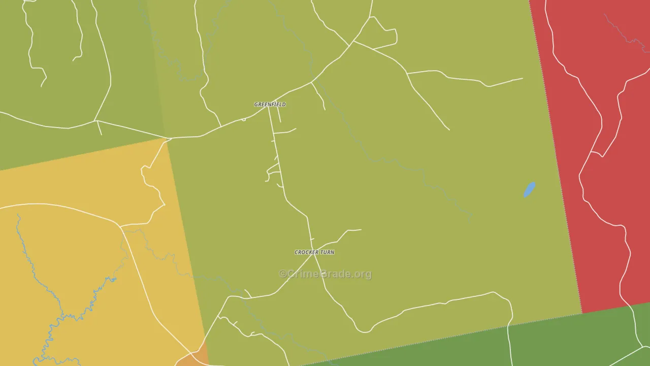 Greenfield, ME Map of Assault Rates