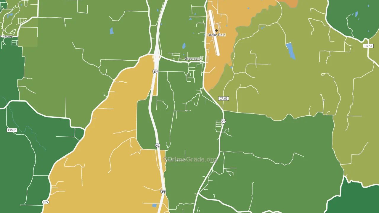 Greenland, AR Map of Assault Rates