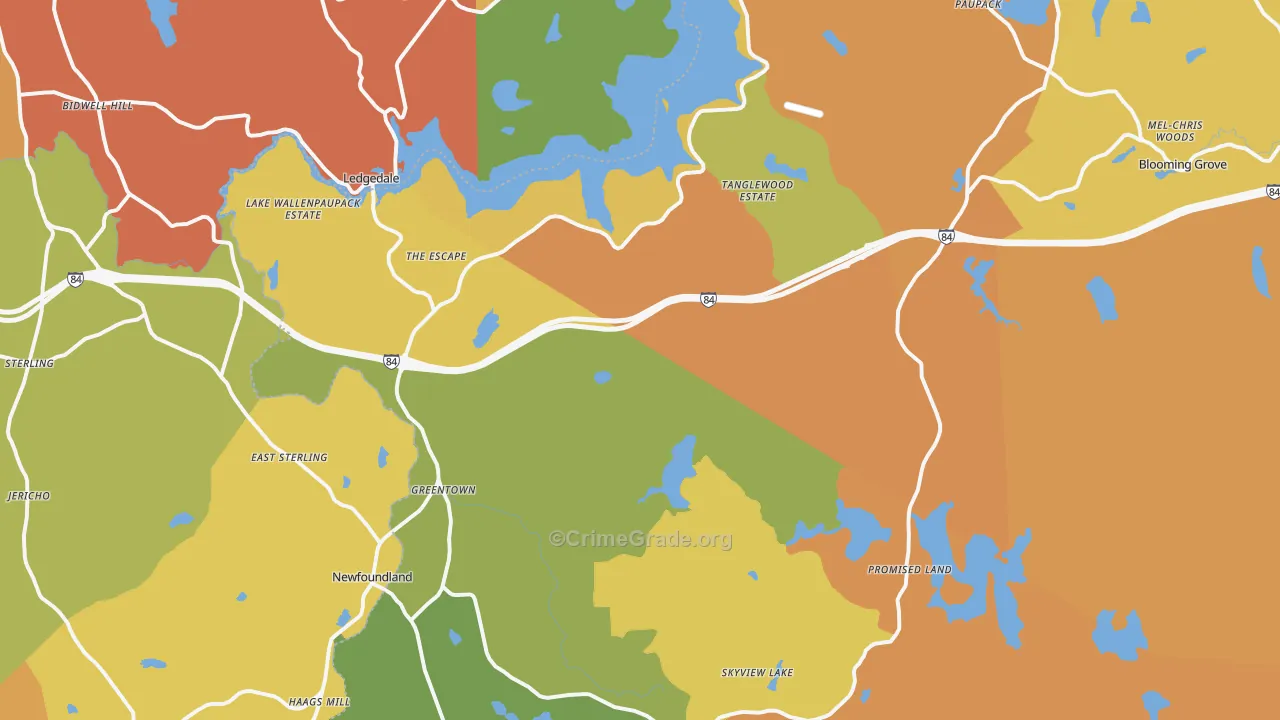 Greentown, PA Map of Assault Rates