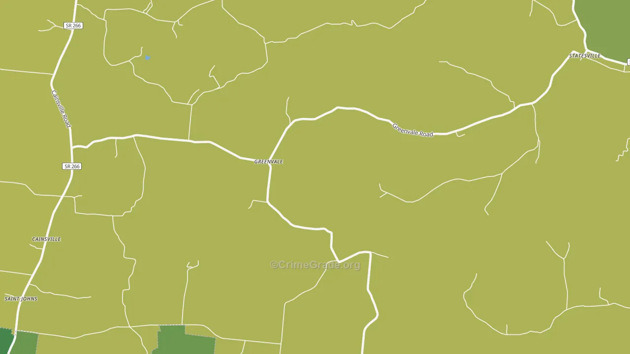 Greenvale, TN Map of Assault Rates