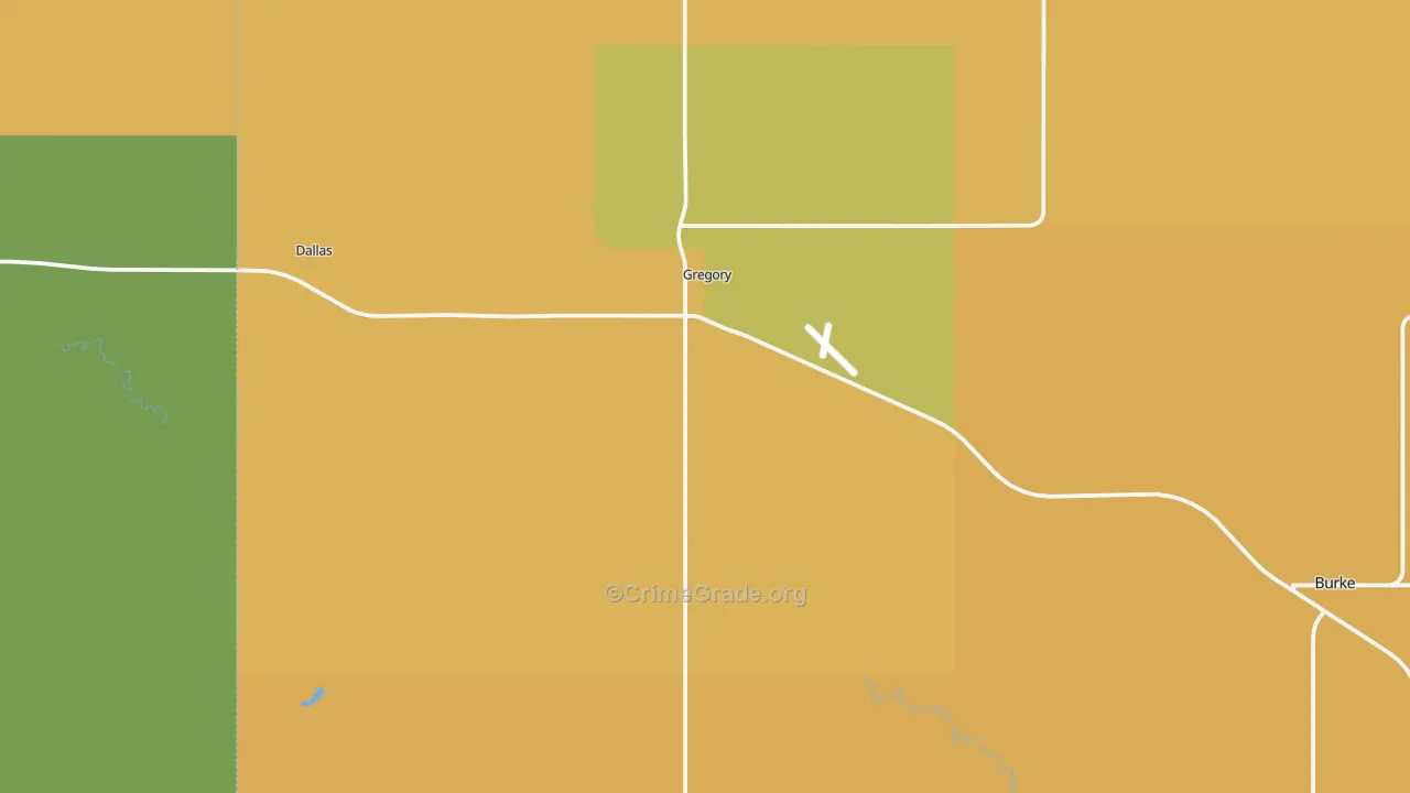 Gregory, SD Map of Assault Rates