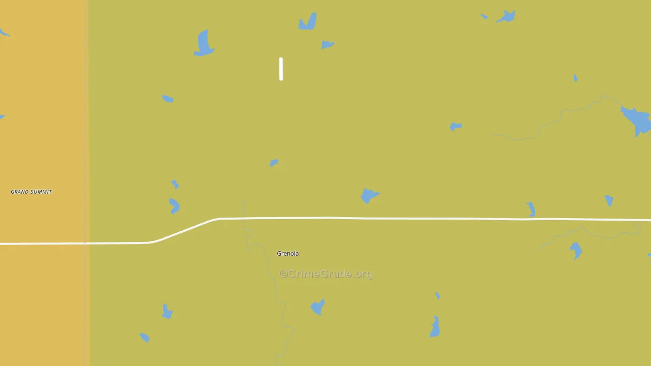Grenola, KS Map of Assault Rates