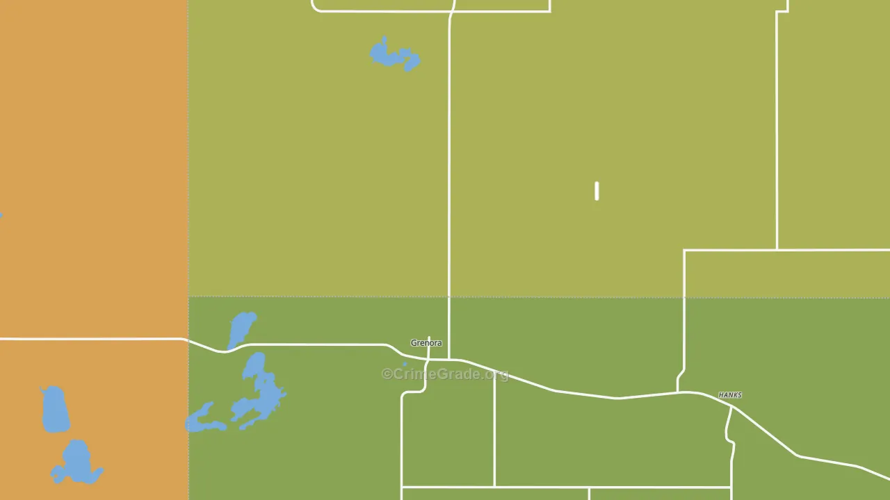 Grenora, ND Map of Assault Rates