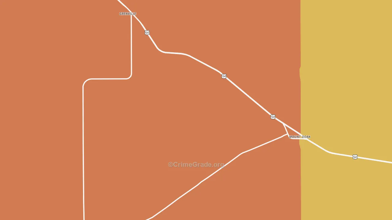 Grenville, NM Map of Assault Rates