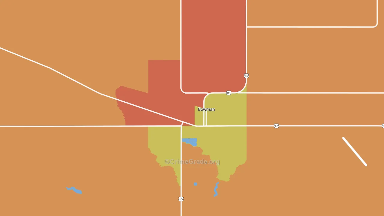 Griffin, ND Map of Assault Rates