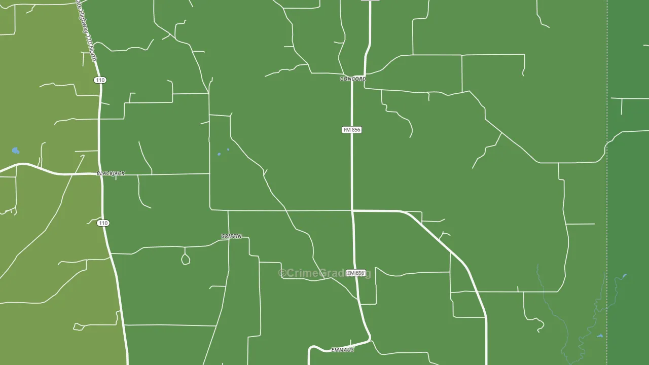 Griffin, TX Map of Assault Rates