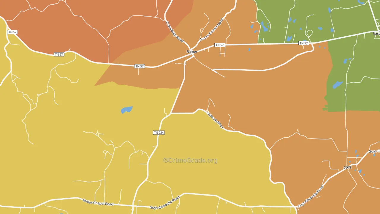 Griffith, TN Map of Assault Rates