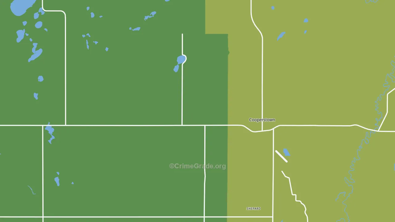 Griggs County, ND Map of Assault Rates