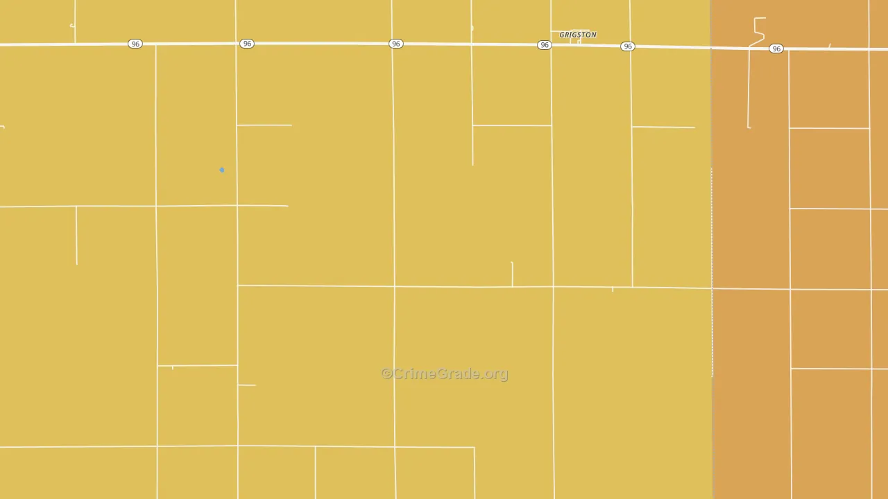 Grigston, KS Map of Assault Rates