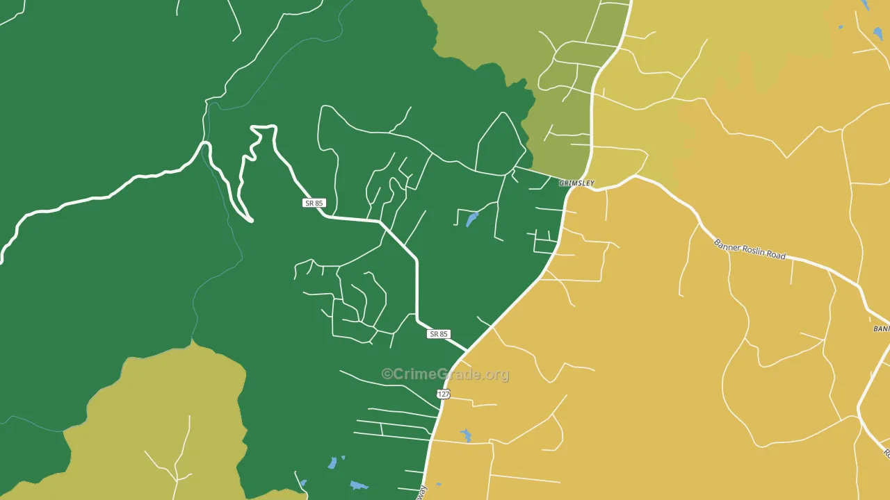 Grimsley, TN Map of Assault Rates