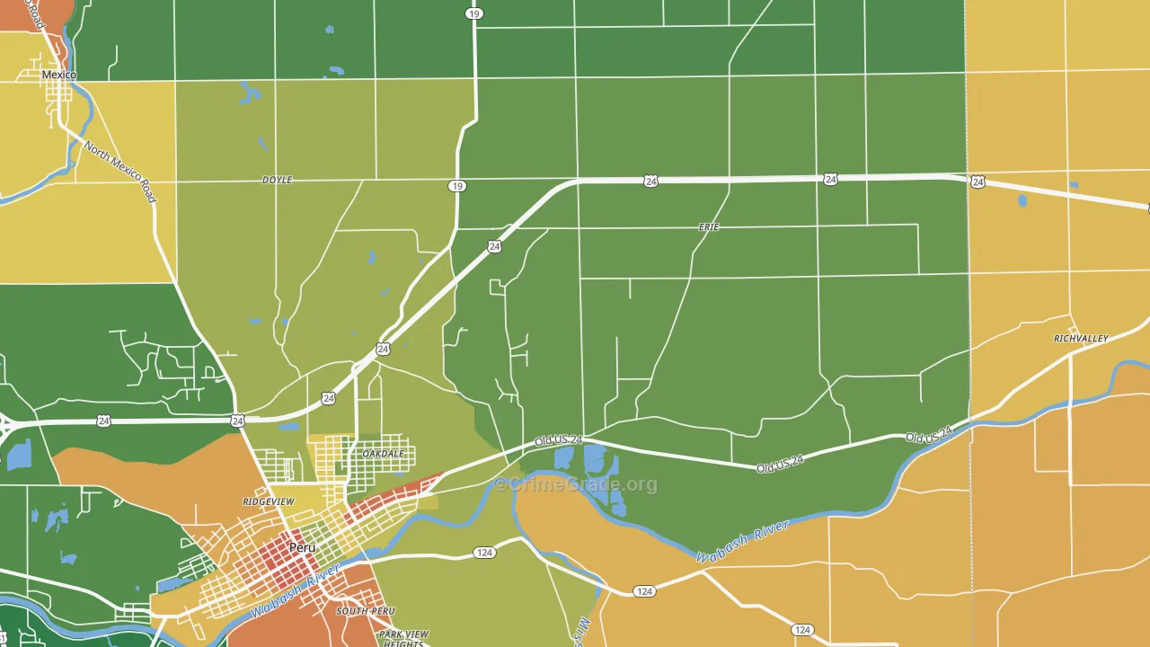 Grissom Arb, IN Map of Assault Rates