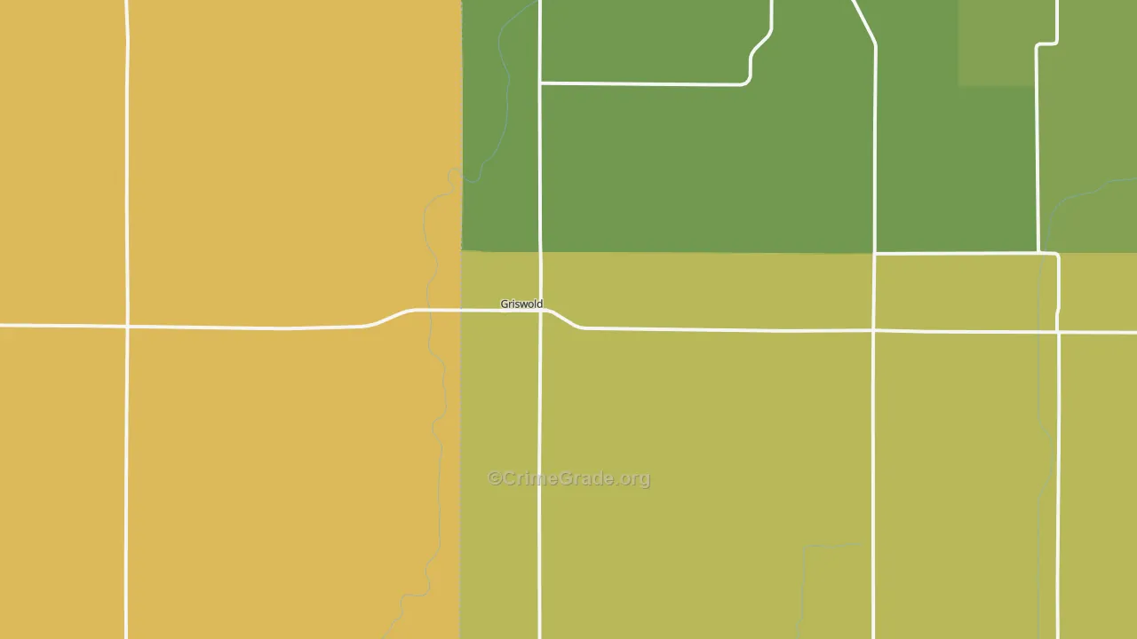 Griswold, IA Map of Assault Rates