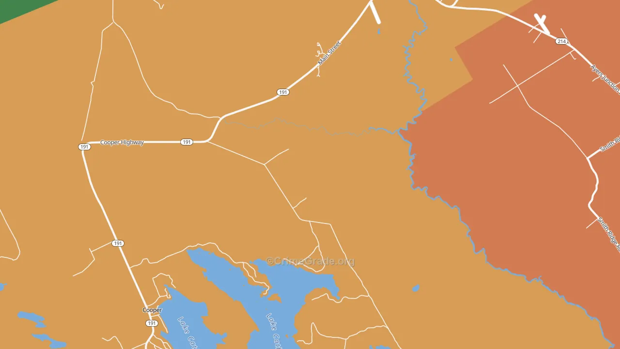 Grove, ME Map of Assault Rates