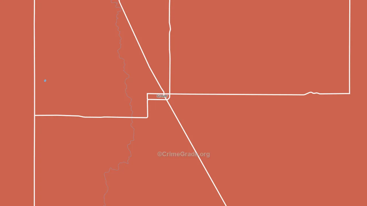 Grover, CO Map of Assault Rates
