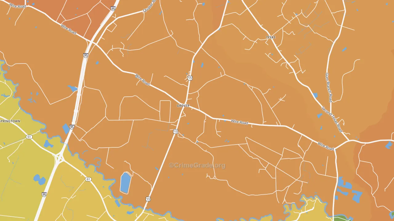 Grover, SC Map of Assault Rates