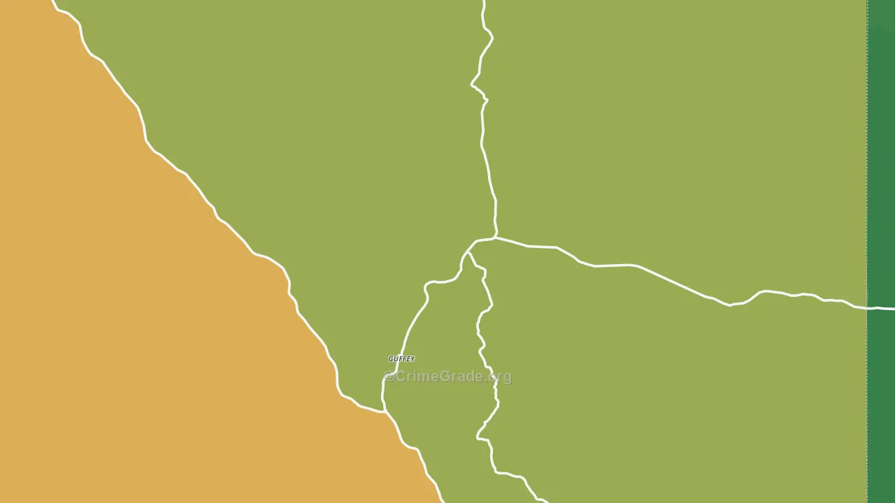Guffey, CO Map of Assault Rates