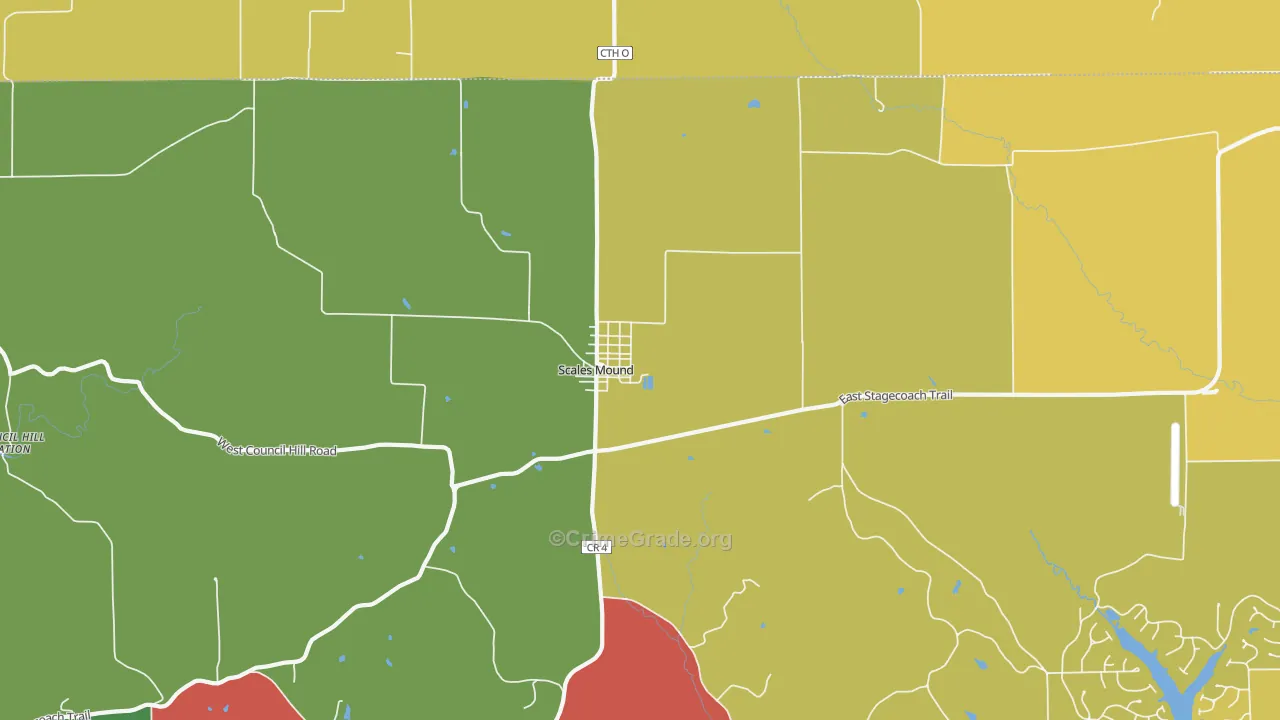 Guilford, IL Map of Assault Rates