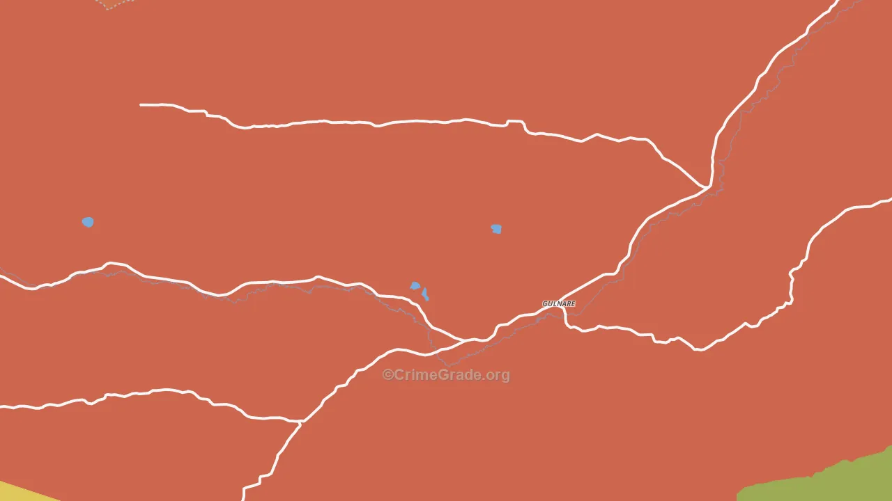 Gulnare, CO Map of Assault Rates