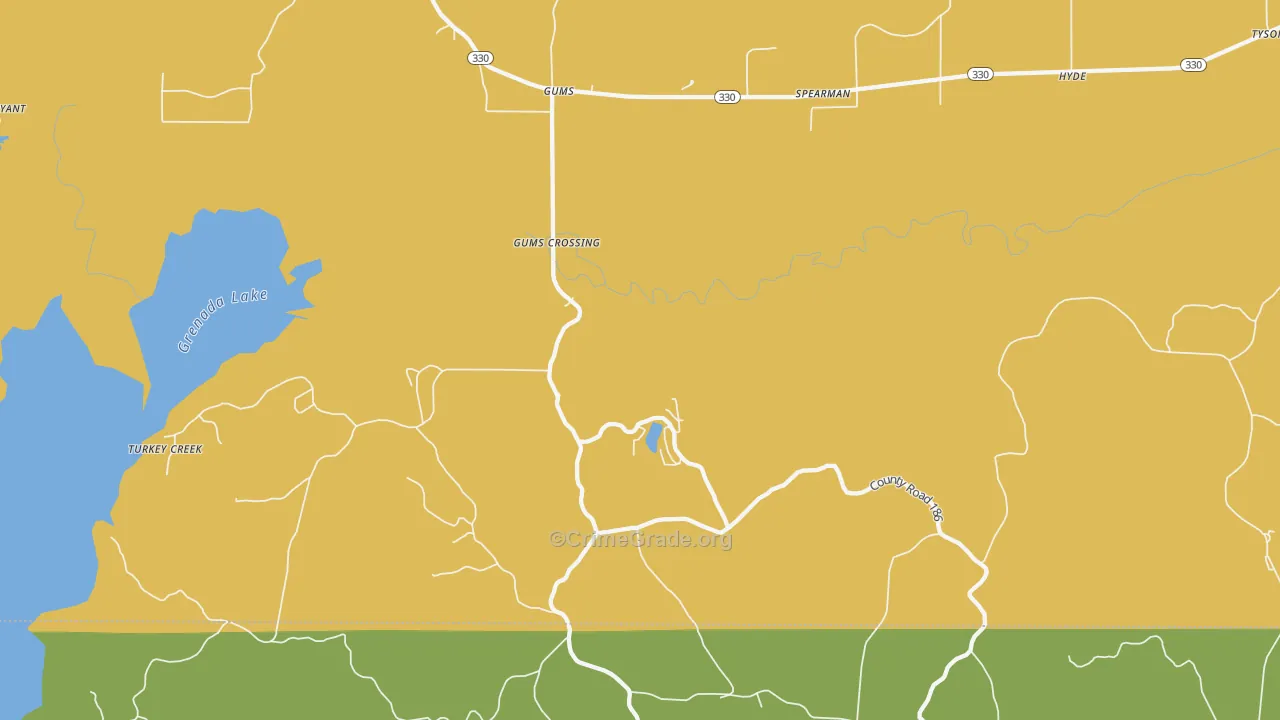 Gums, MS Map of Assault Rates