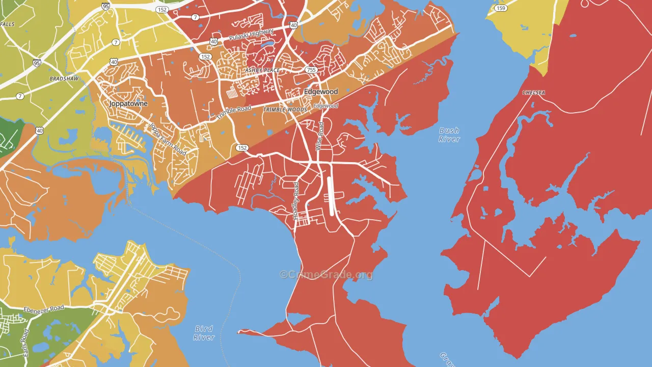 Gunpowder, MD Map of Assault Rates